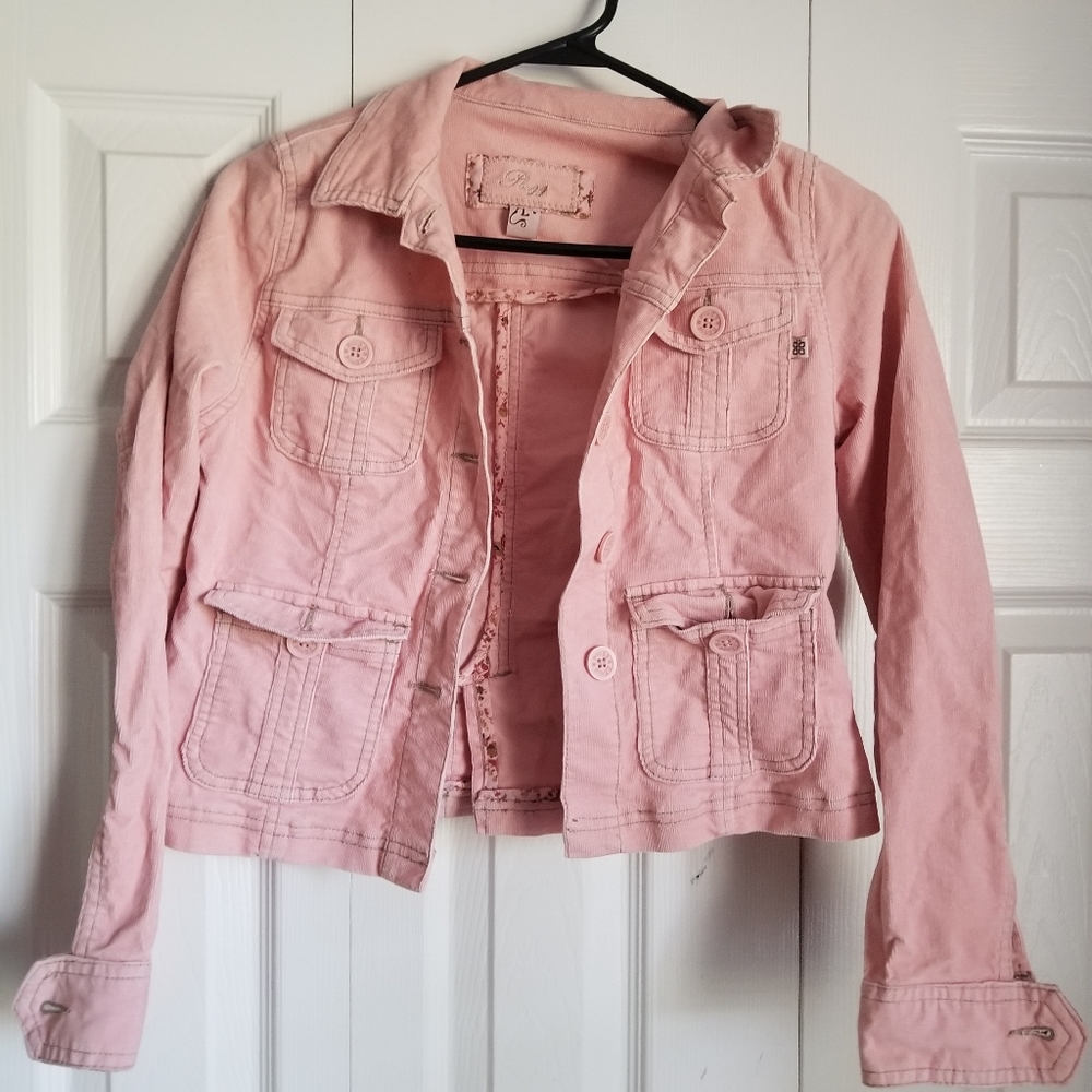 Plugg Girl's Pink Jean Jacket